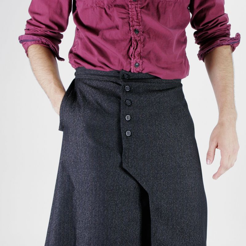 Umebosi jupe masculine longue
