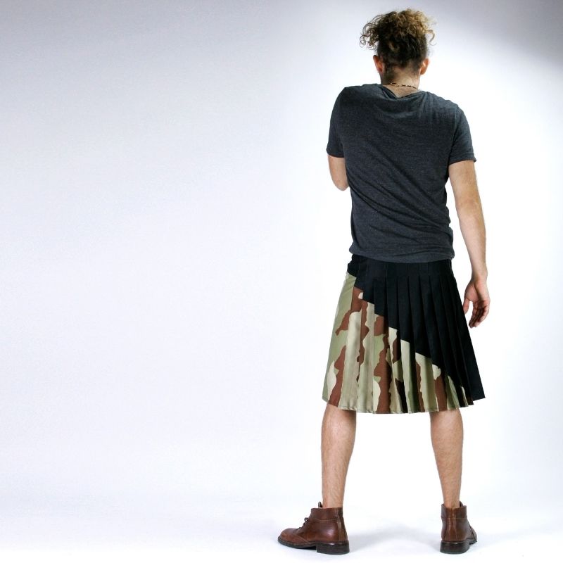 neo kilt coton bi-matière camouflage