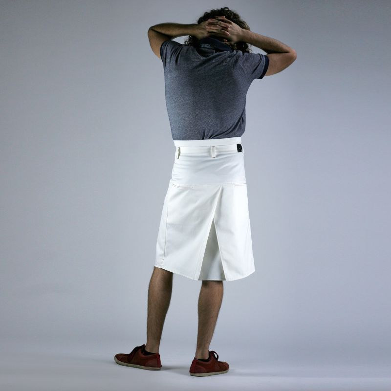 Jupe pour homme blanche style tennis