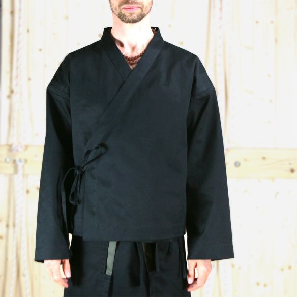 urban genderfluide black kimono