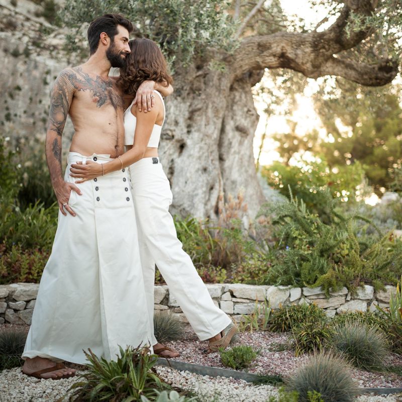 jupe longue KENDO blanche 2