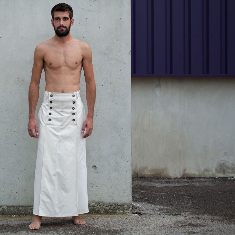 jupe longue KENDO blanche