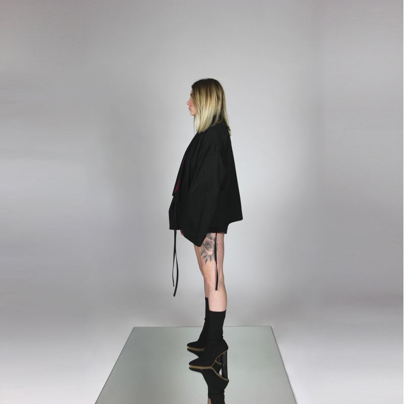 kimono urbain designer bicolore