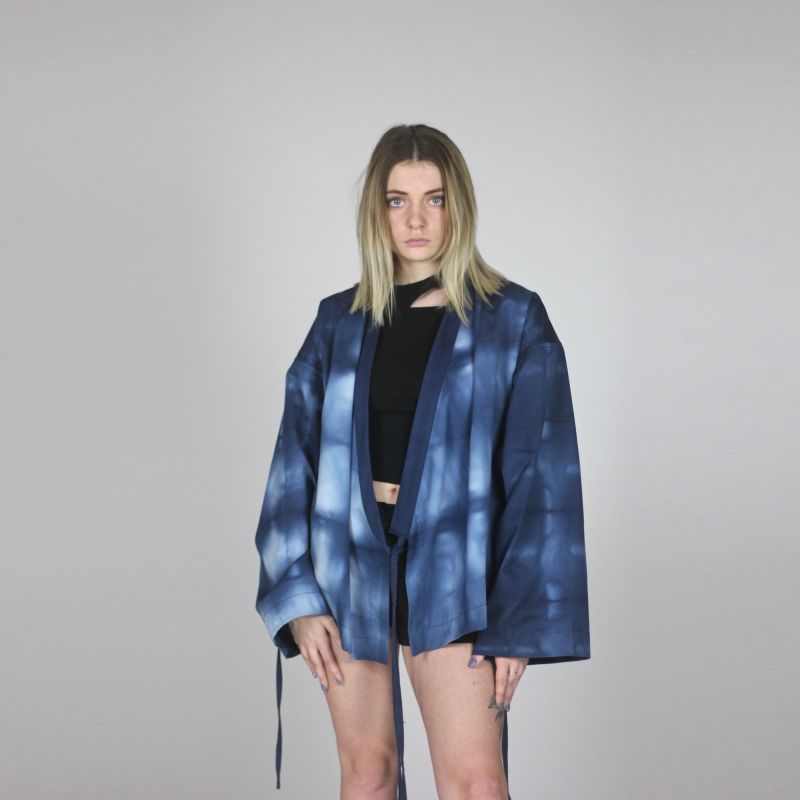 kimono designer teint en shibori