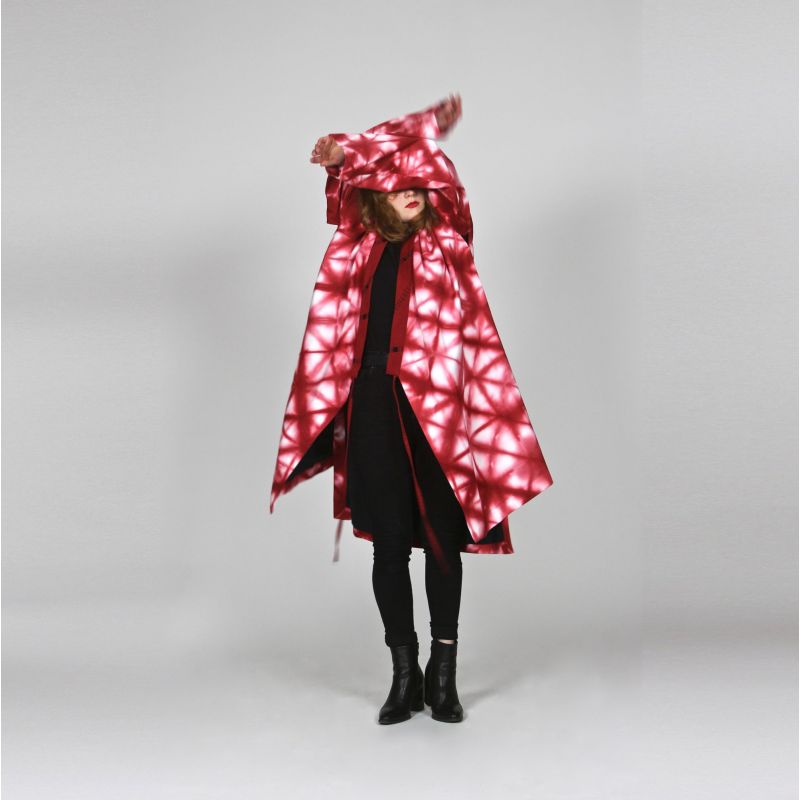 luxury hand-embroidered kimono shibori dyed