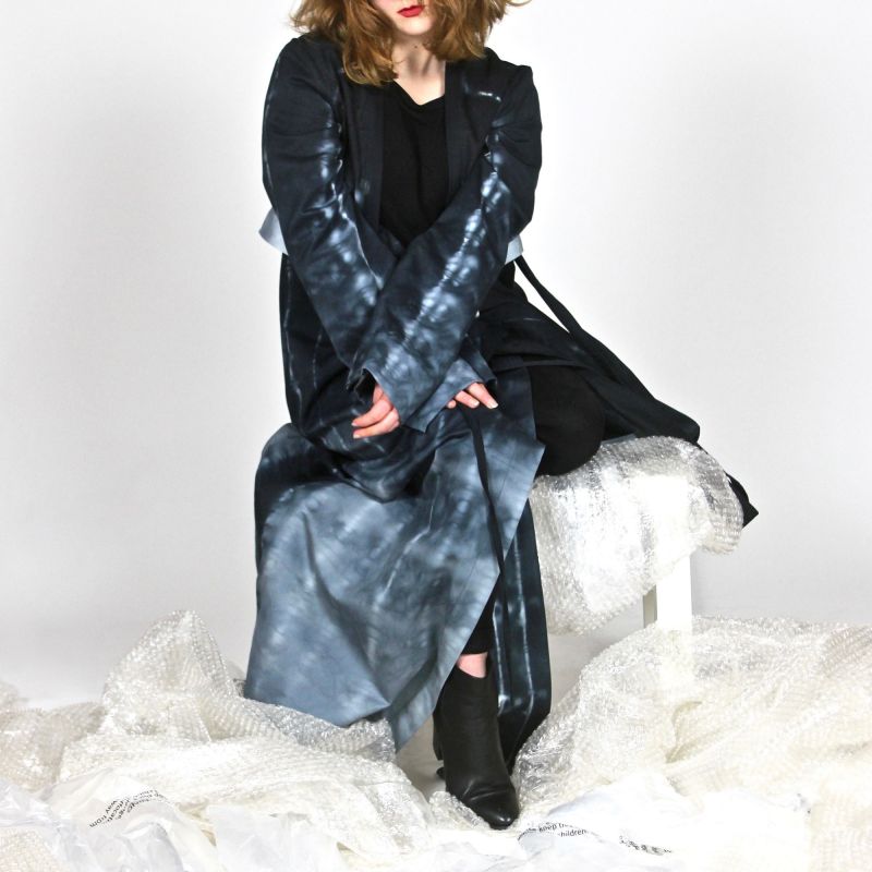 blue geisha dress with shibori dying 2