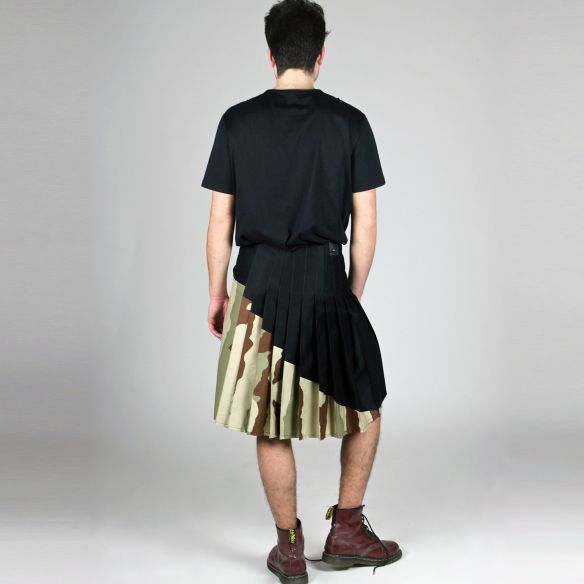 neo kilt coton bi-matière camouflage