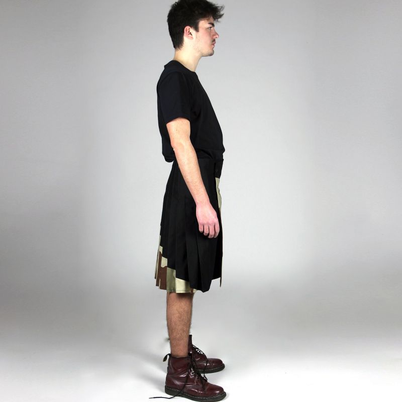 neo kilt coton bi-matière camouflage