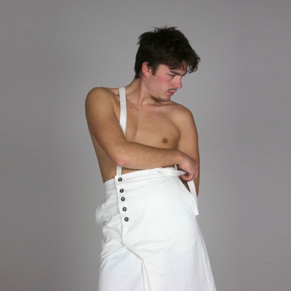 half-long gender fluide wedding skirt