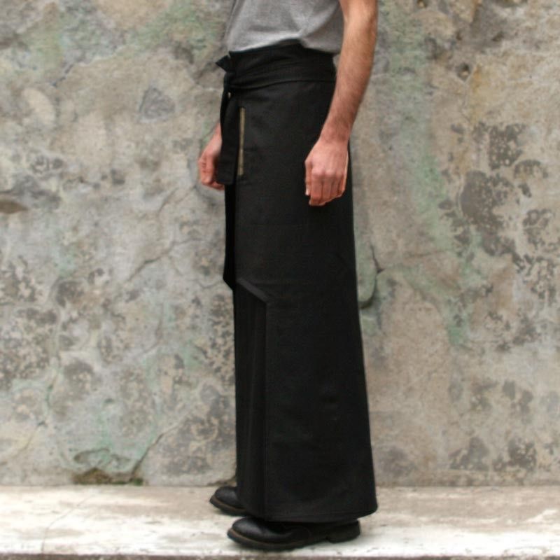 2 coloured long menskirt Ninja