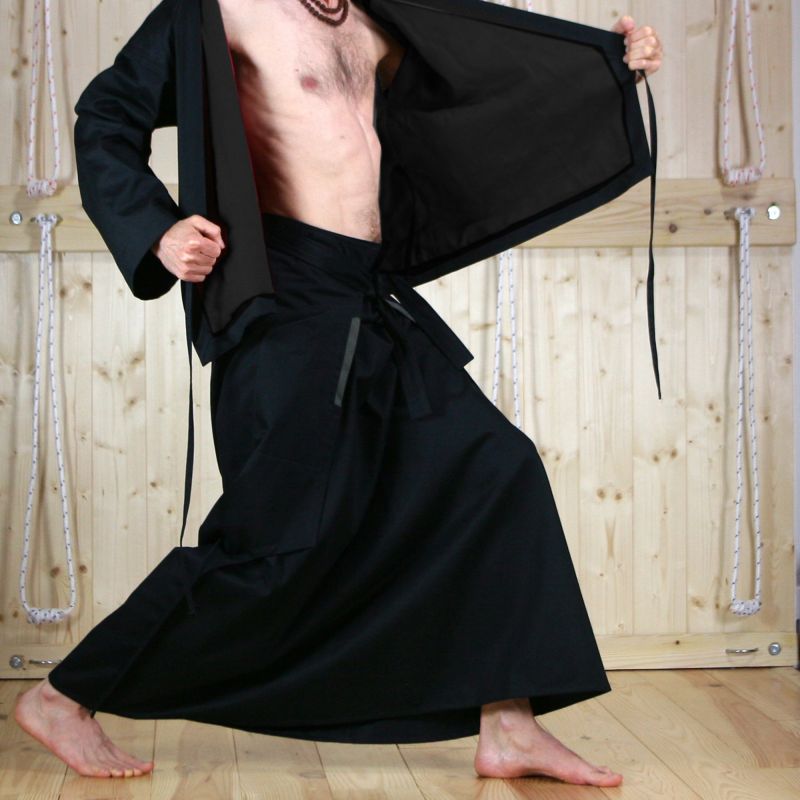 2 coloured long menskirt Ninja