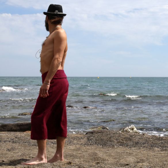 pagne pour homme en lin pour l'été, kaki