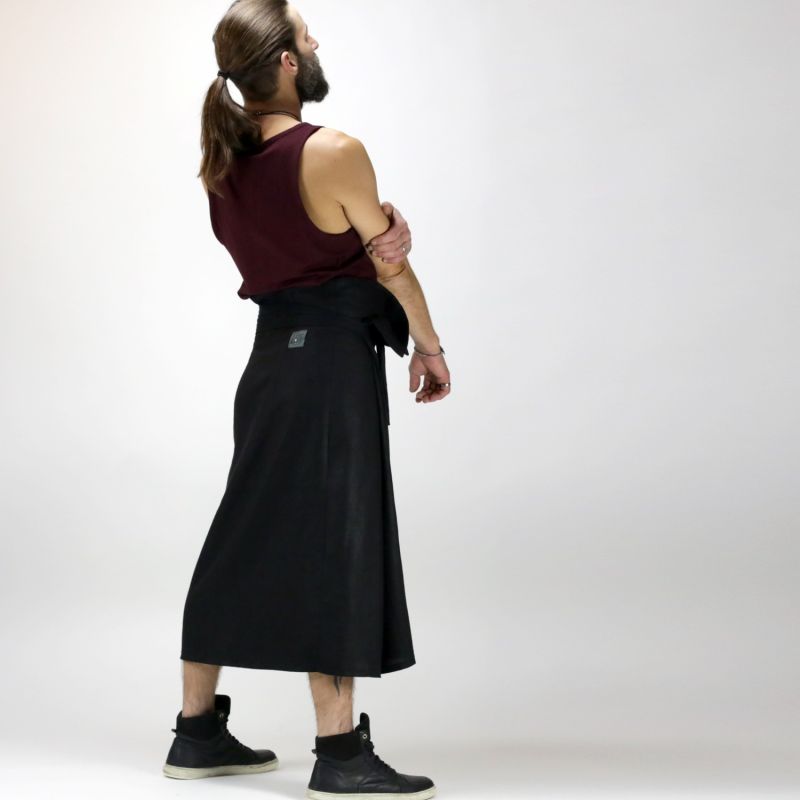 summer loincloth for men in kaki linen