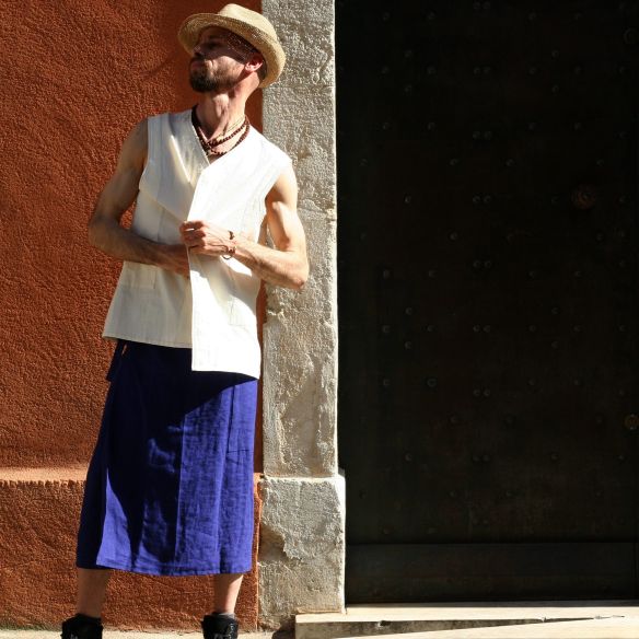 pagne mi-long pour homme toucher sec pour l'été