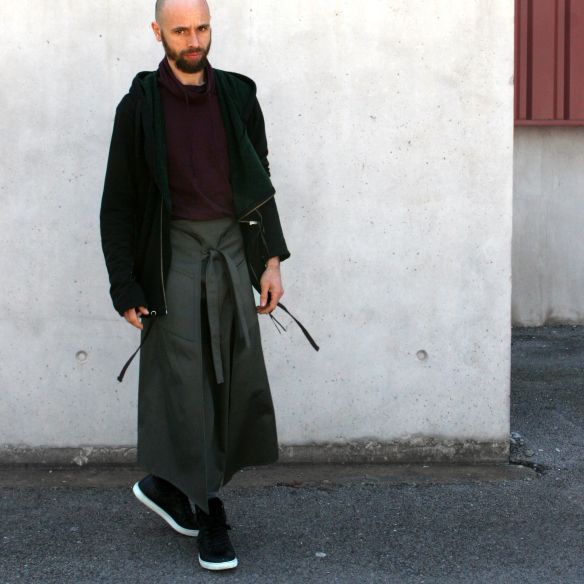 hakama à nouer moderne Yamabushi noir