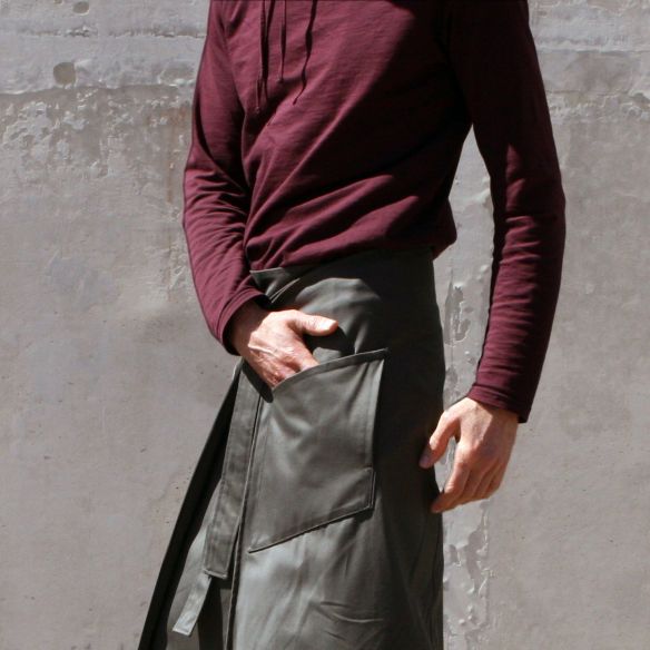 hakama à nouer moderne Yamabushi noir
