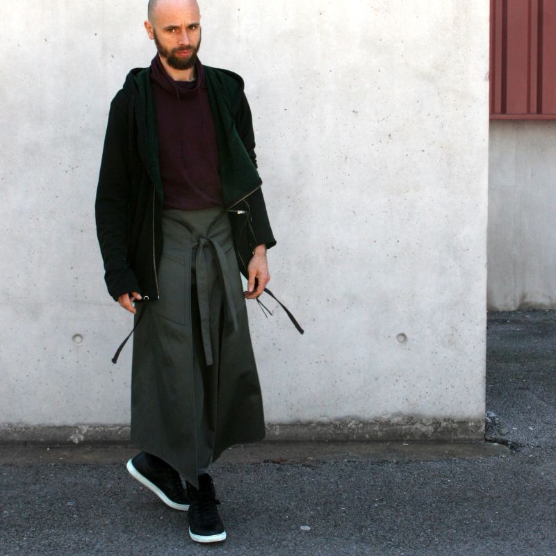 hakama à nouer moderne Yamabushi noir