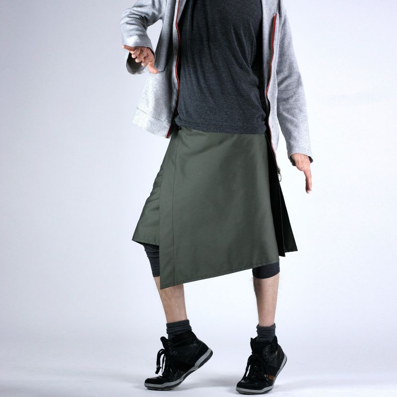 jupe homme Kilt Tartan noire