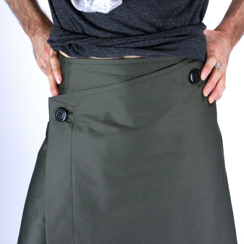 jupe homme Kilt Tartan noire