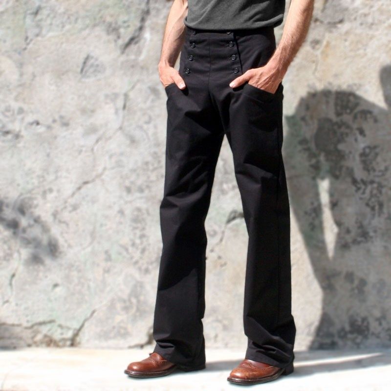 Pantalon à pont kaki