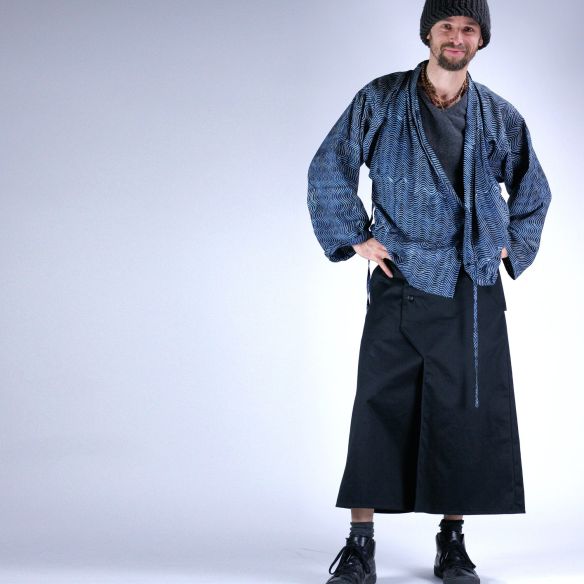 jupe bretelle style jungle unisexe