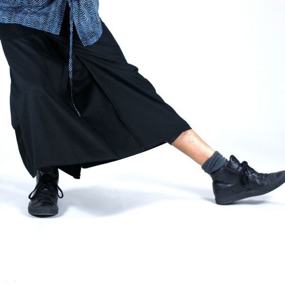 half-long gender fluide skirt look jungle