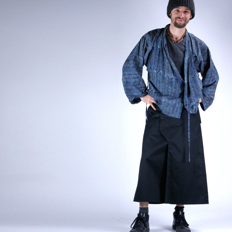 jupe bretelle style jungle unisexe