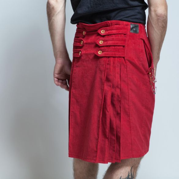 neo kilt cornouailles in velvet neo kilt cornouailles in velvet