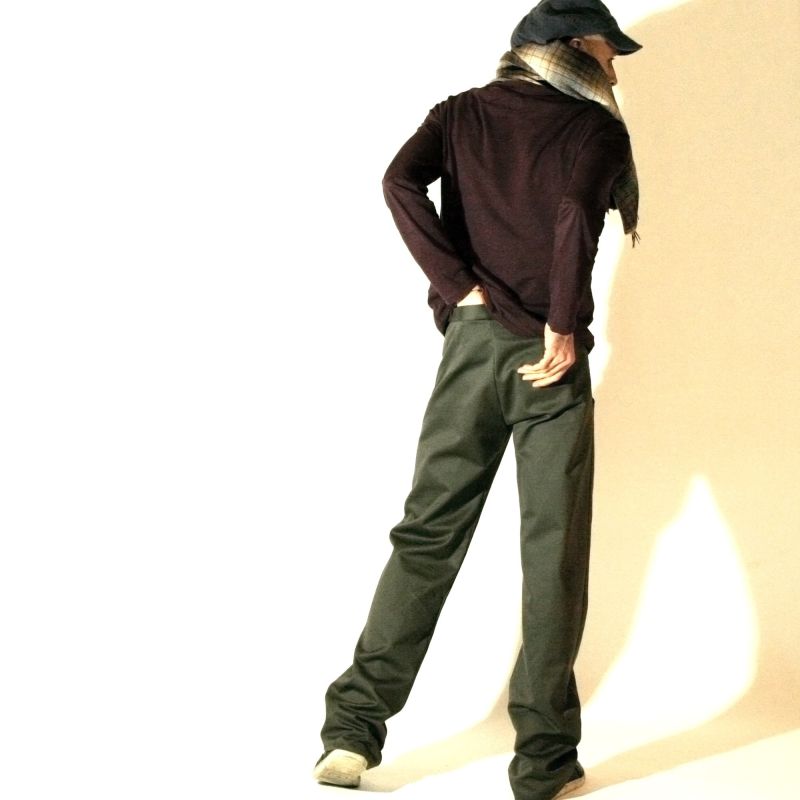 Pantalon à pont kaki