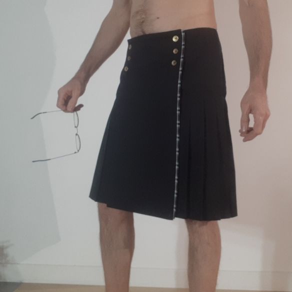 kilt réversible noir et rouge Horse guard solde kilt réversible noir et rouge Horse guard solde
