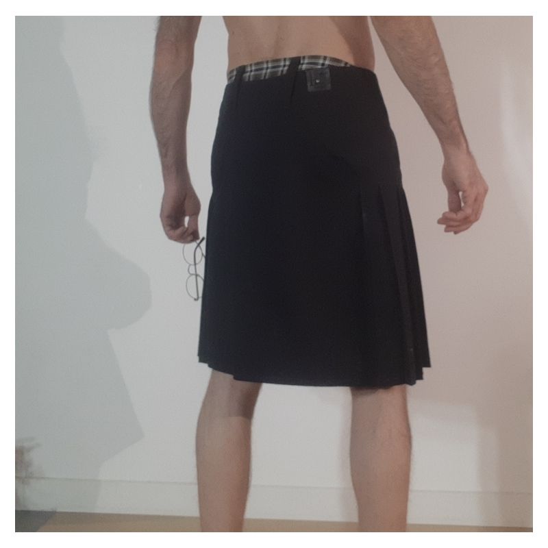 kilt réversible noir et rouge Horse guard solde