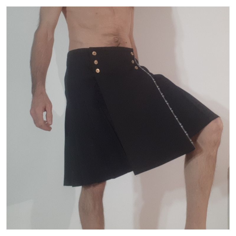 neo kilt reversible black twill Horse guard sale