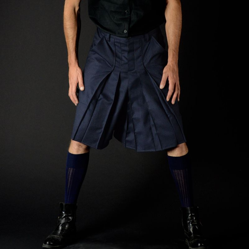 1 VISCUM ALBUM short cut neo-kilt, blue, Size42 2