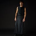 1 ARTEMISIA ALBA neo-kilt long, Noir, T44