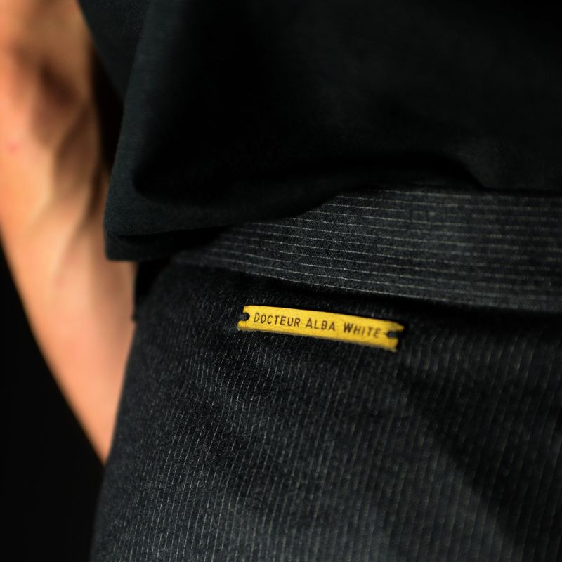 1 SALVIA ALBA half-length maleskirt, Black, Size 42