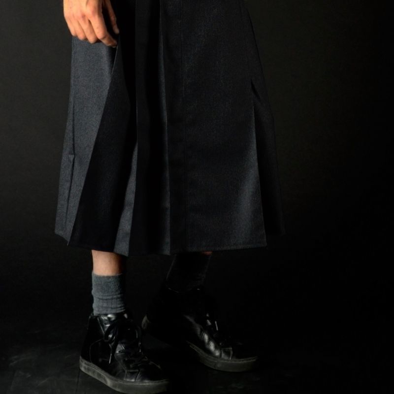 1 SALVIA ALBA half-length maleskirt, Black, Size 42