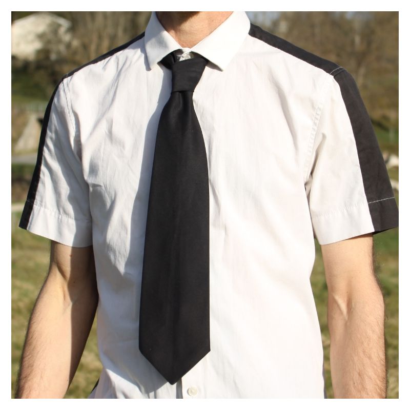Cravate gabardine noir