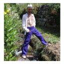 Pantalon à pont en Lin