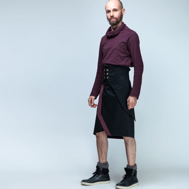 jupe homme asymétrique PREENCE