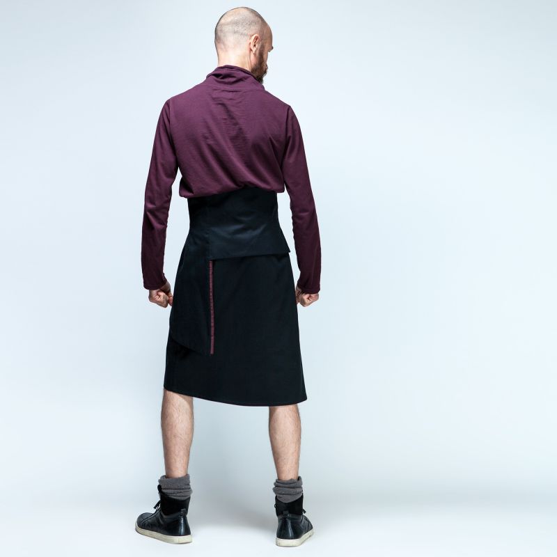 jupe homme asymétrique PREENCE