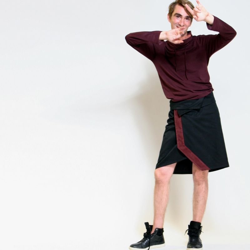 jupe homme asymétrique PREENCE