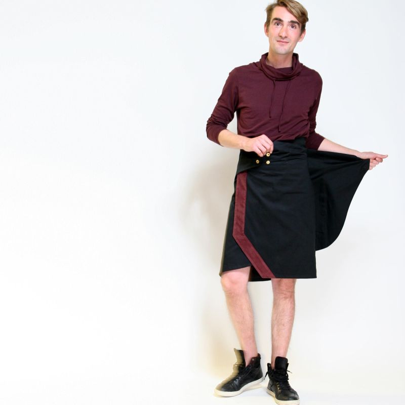 jupe homme asymétrique PREENCE