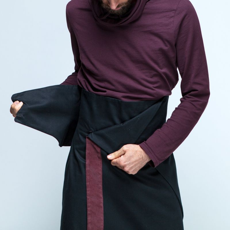 jupe homme asymétrique PREENCE