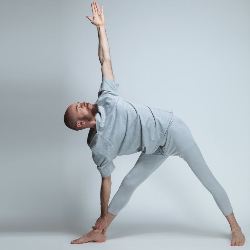 Leggings gris à boutons