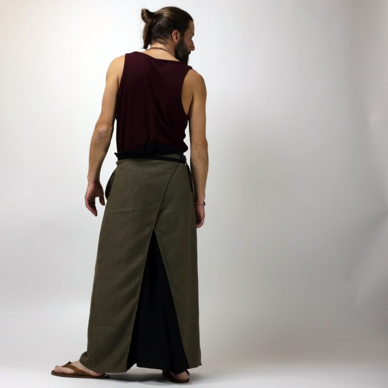 ethnic style maleskirt for summer in linen