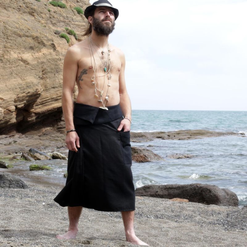 modern loincloth for man with an asymmetrical belt