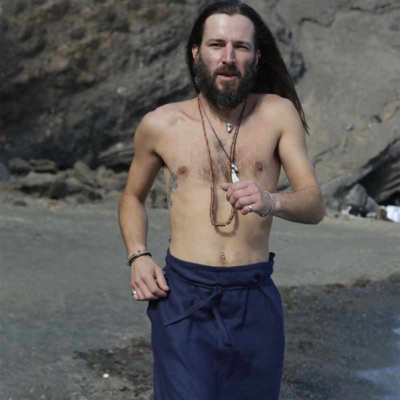 IYENGAR hakama bleu d'été