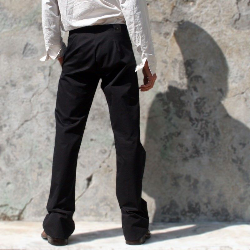 Pantalon à pont noir