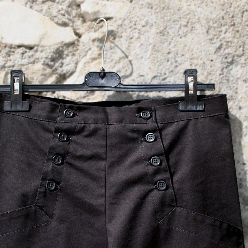 Pantalon à pont noir