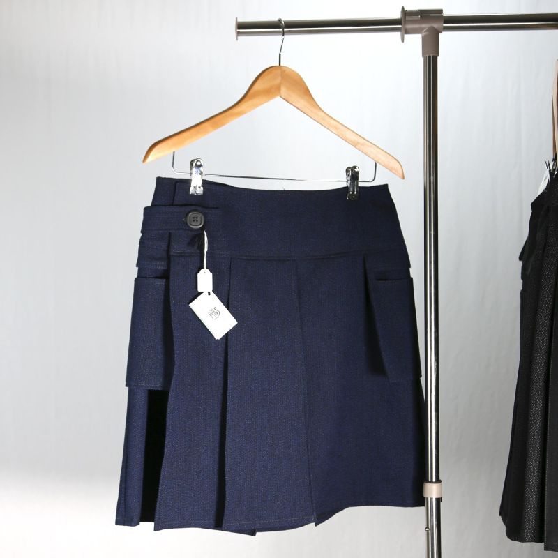 KILT laine vintage bleue